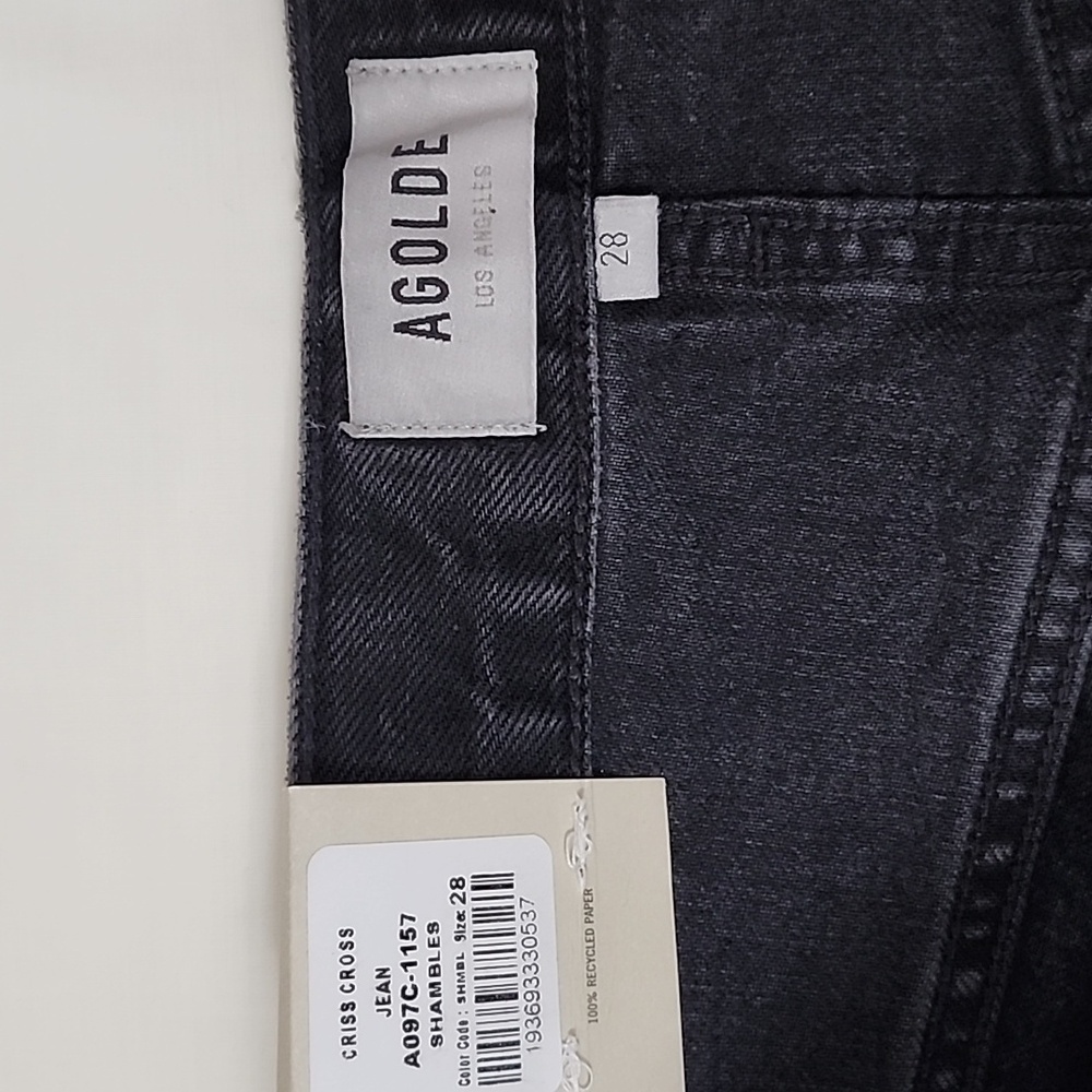 Agolde Shambles High Rise Criss Cross Jeans - Picture 4 of 12
